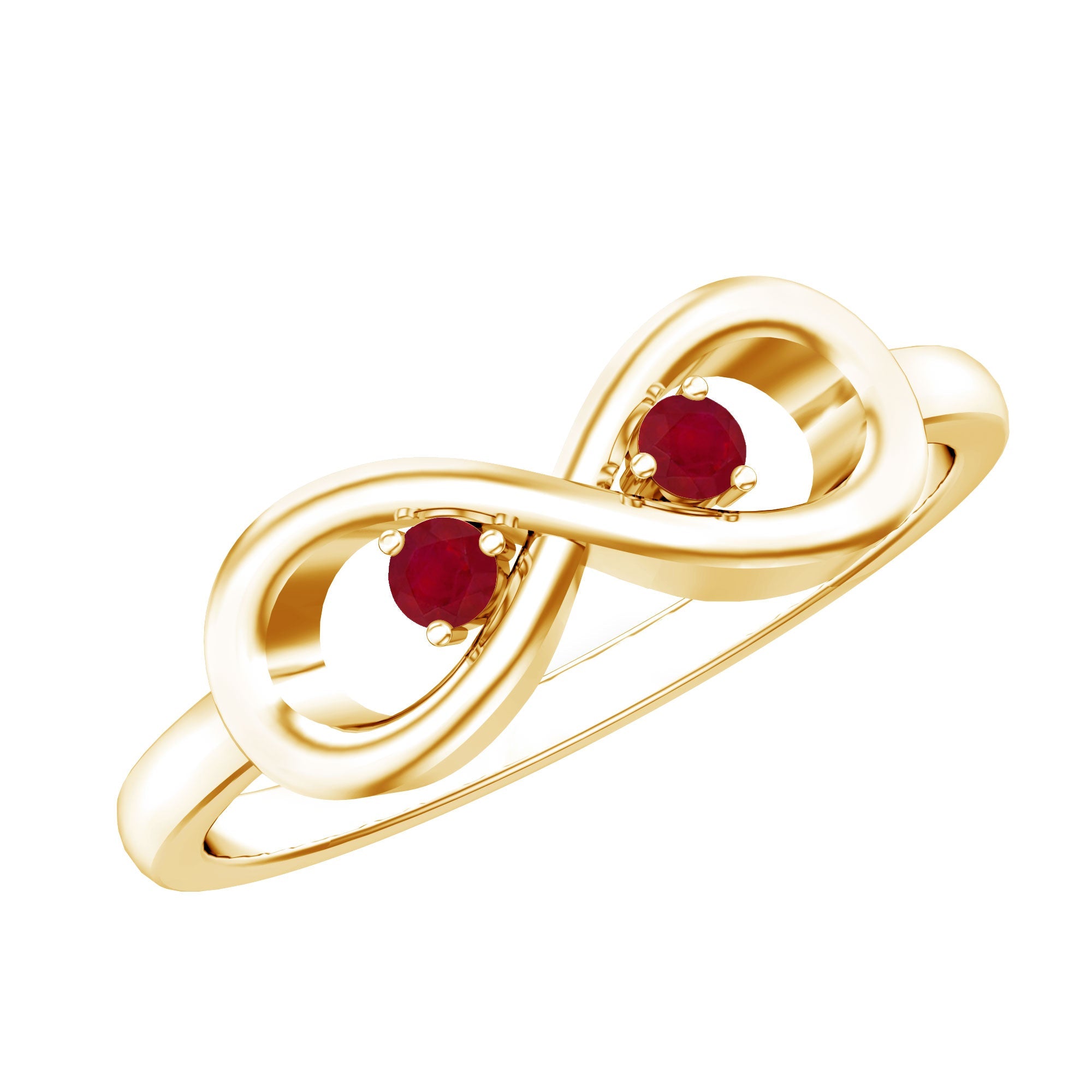 Natural Ruby Infinity Promise Ring for Women | Rings | Wiccan Center