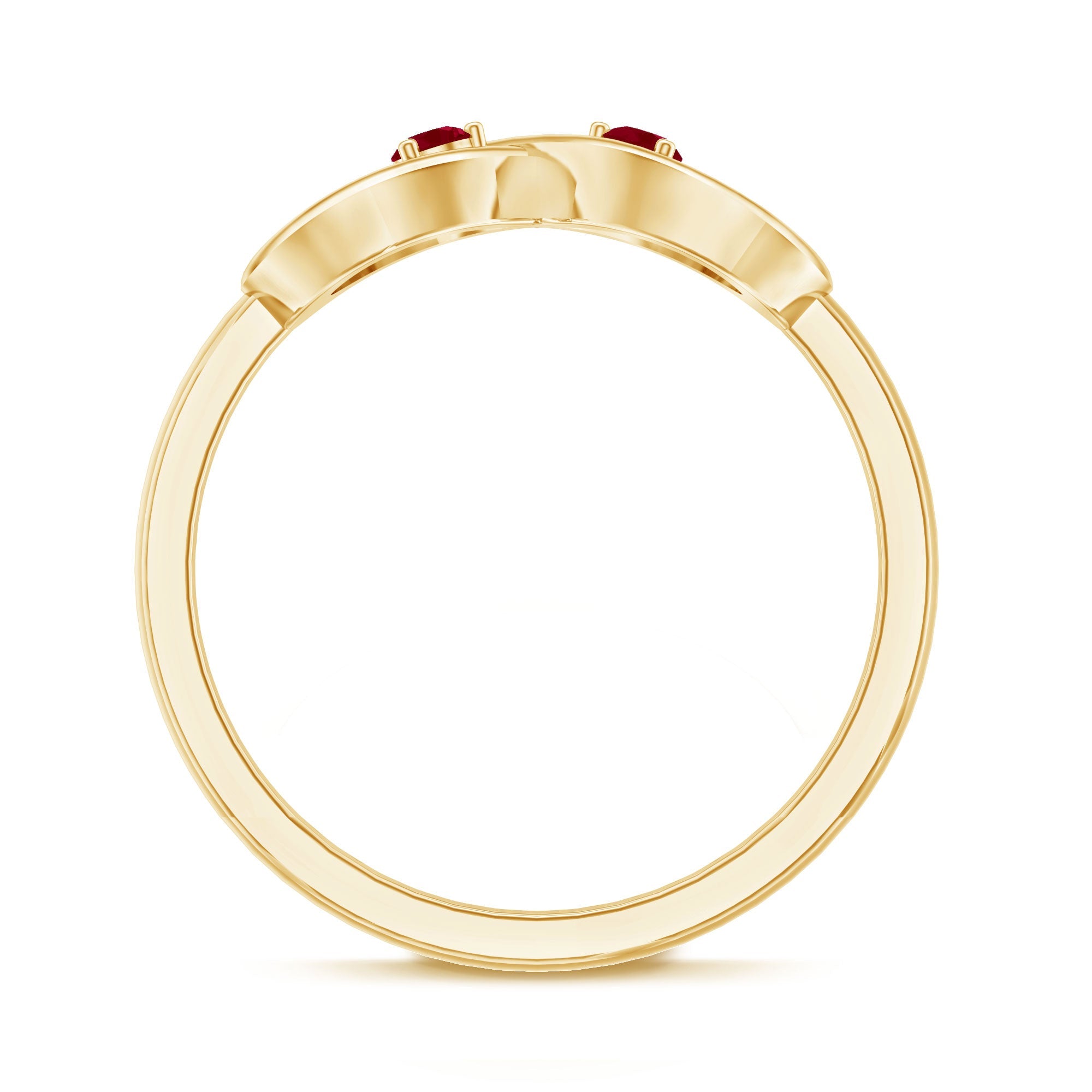 Natural Ruby Infinity Promise Ring for Women