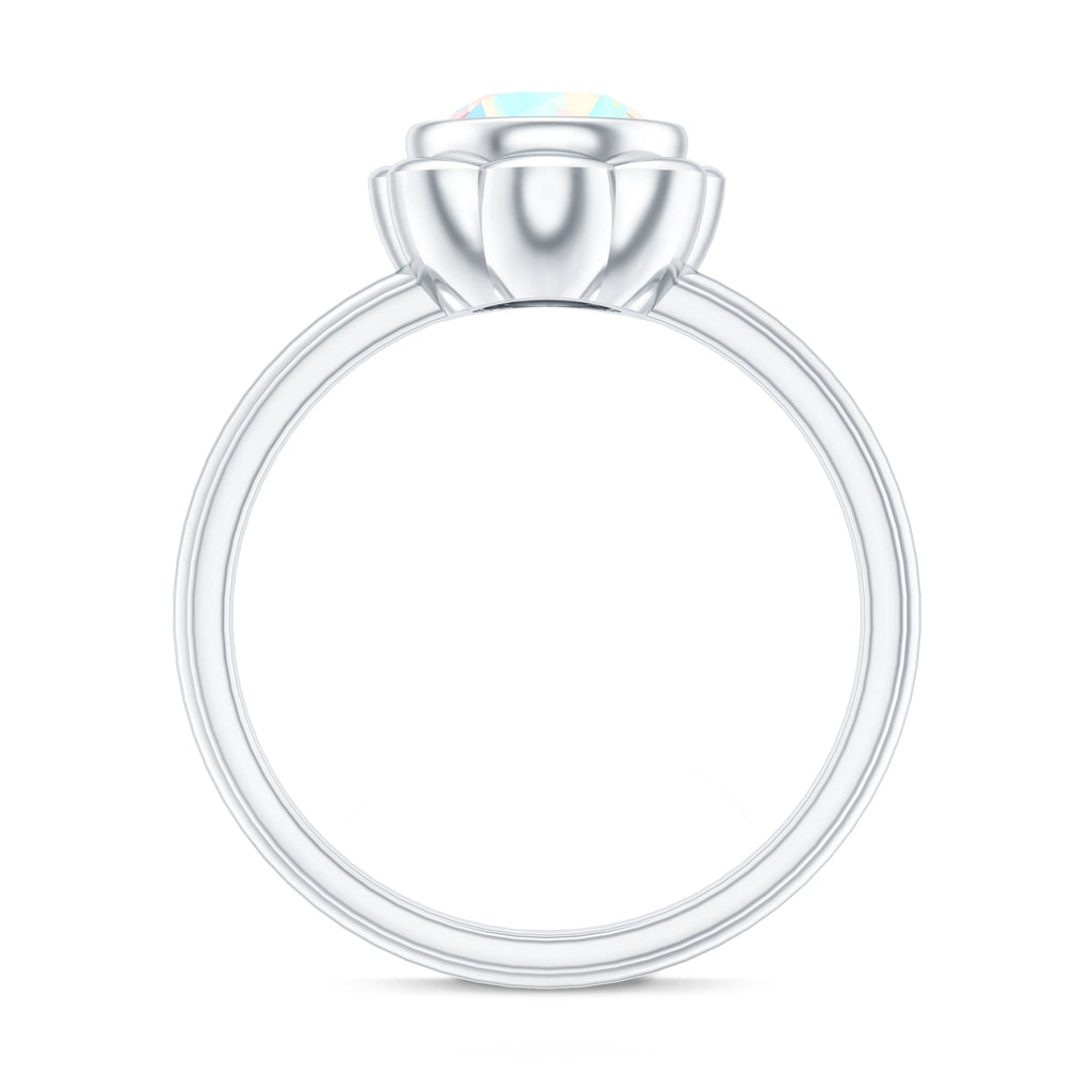 1.6 Carat Ethiopian Opal Engagement Ring for Women