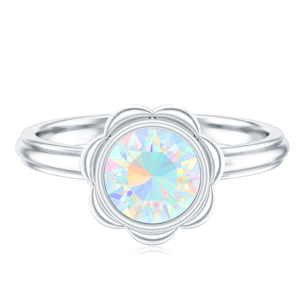 1.6 Carat Ethiopian Opal Engagement Ring for Women