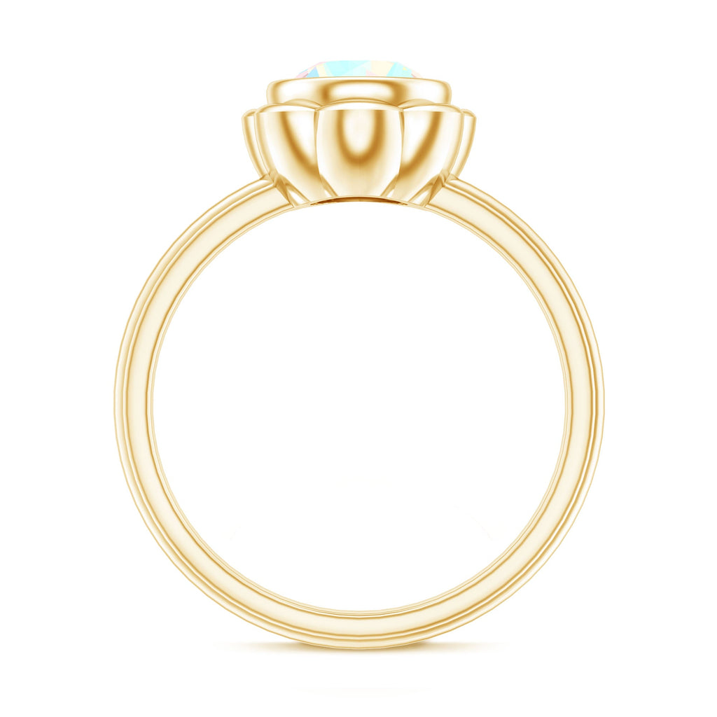 1.6 Carat Ethiopian Opal Engagement Ring for Women
