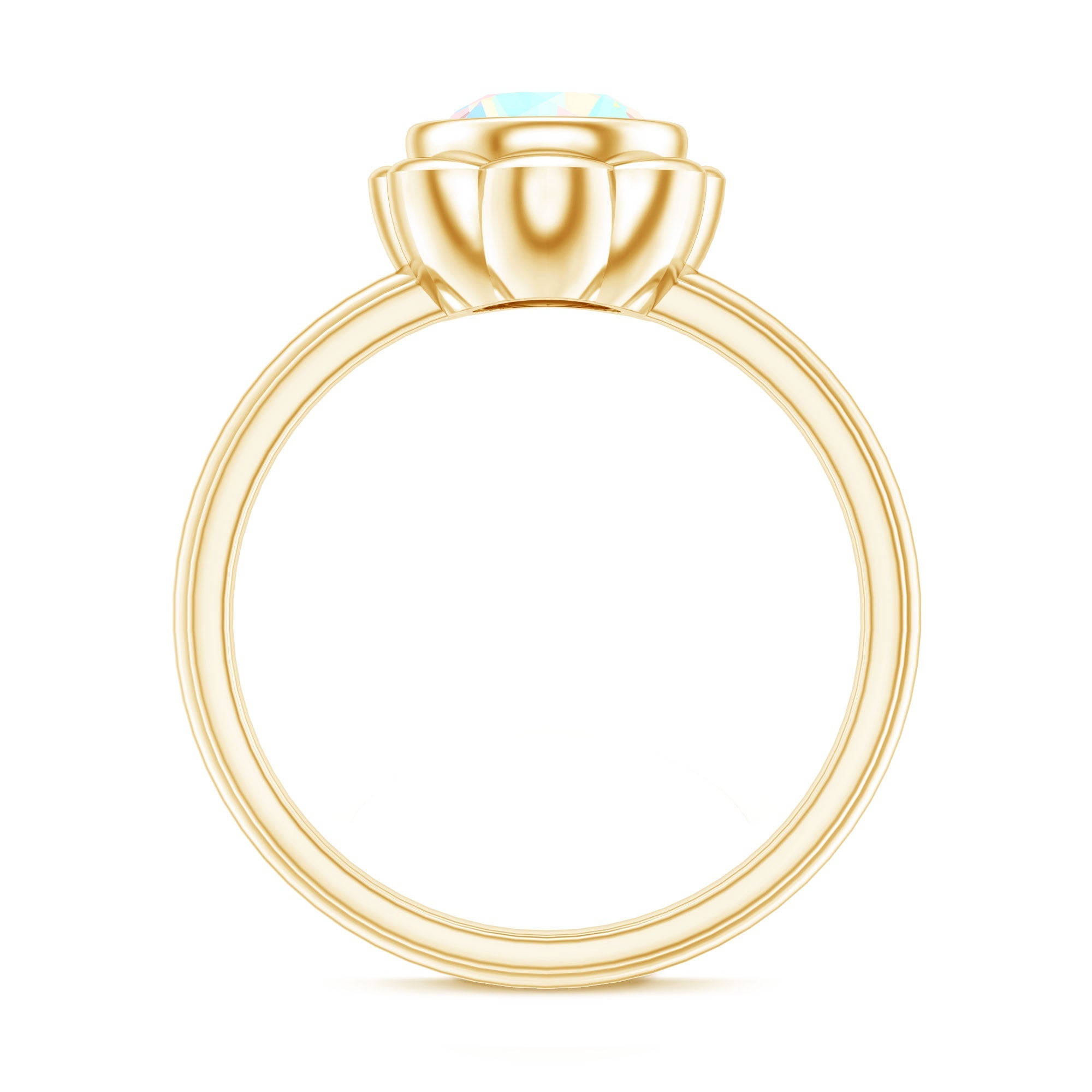 1.6 Carat Ethiopian Opal Engagement Ring for Women