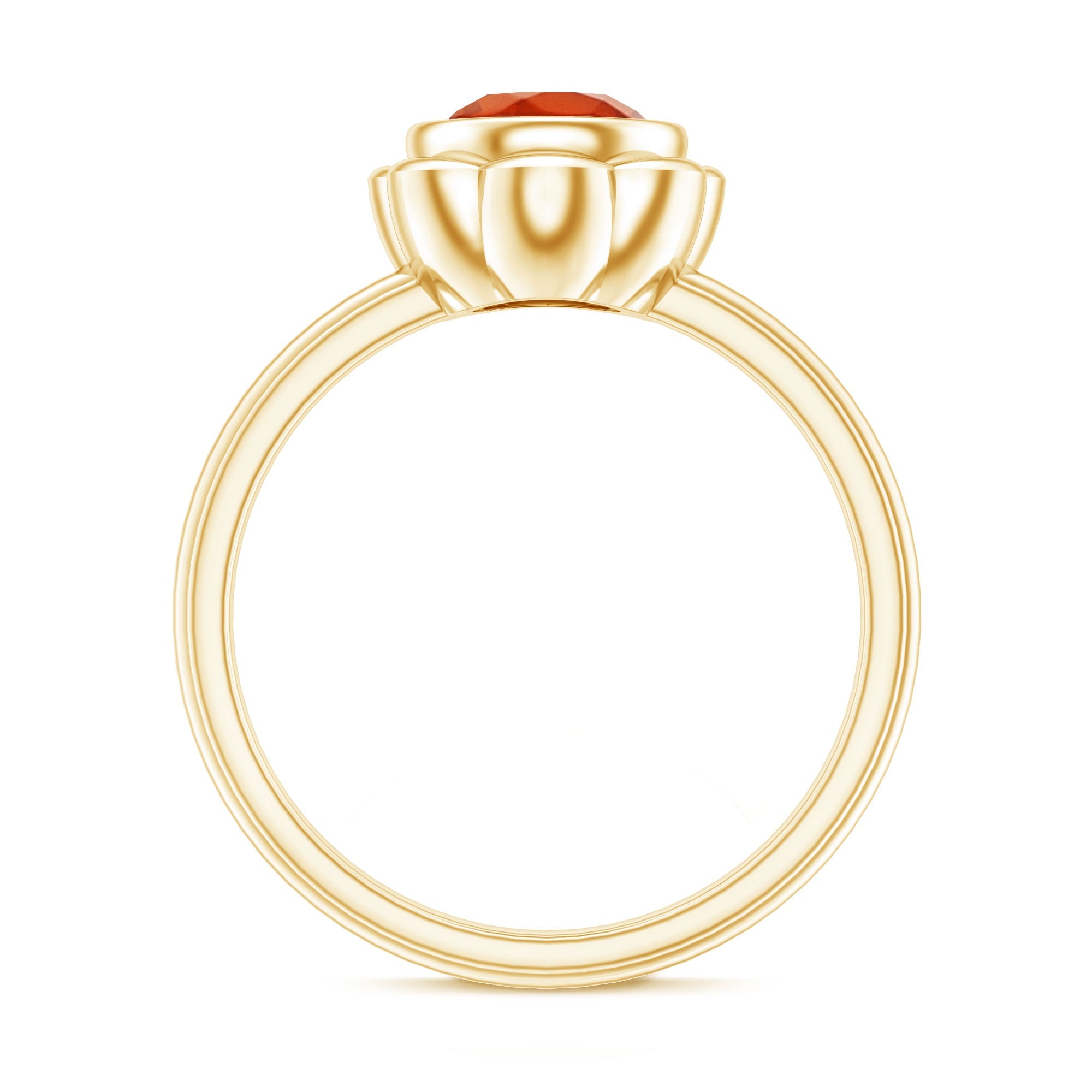 1.6 Carat Real Fire Opal Flower Engagement Ring