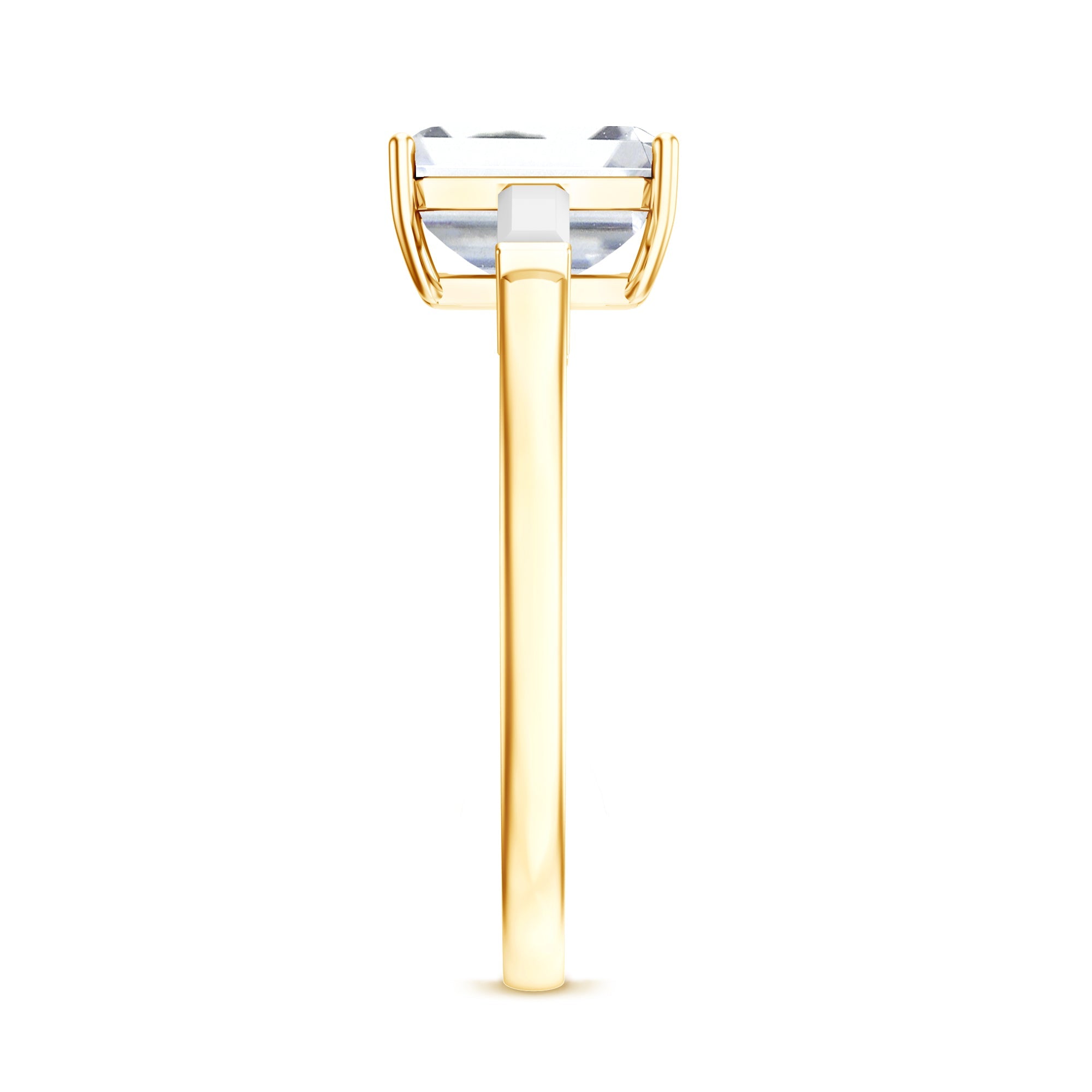1.8 Carat Lab Grown Diamond Emerald Cut Engagement Ring