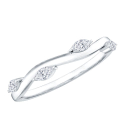 Marquise Cut Lab Grown Diamond Wedding Band | Rings | Wiccan Center