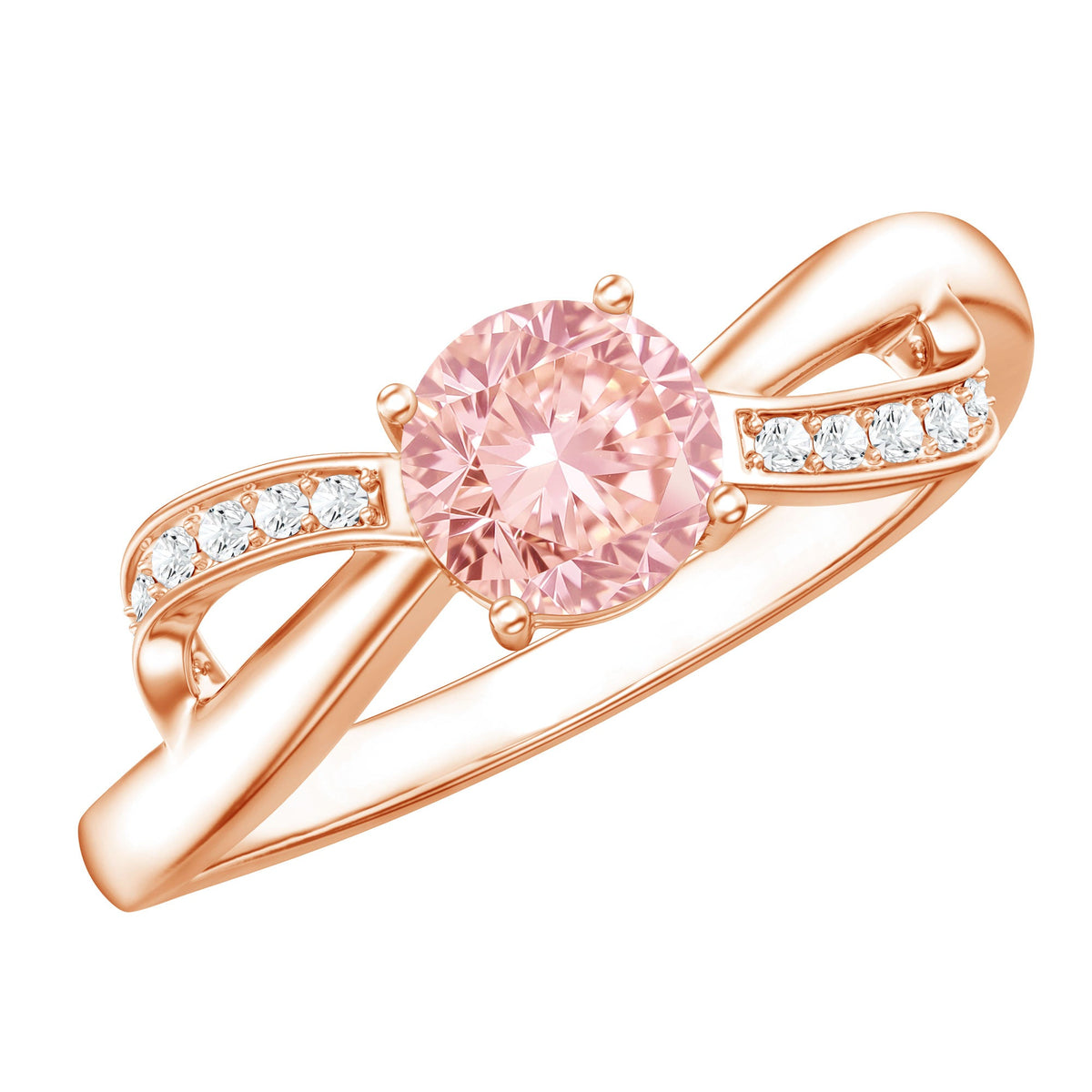 IGI Certified Lab Grown Pink Diamond Classic Engagement Ring | Rings | Wiccan Center