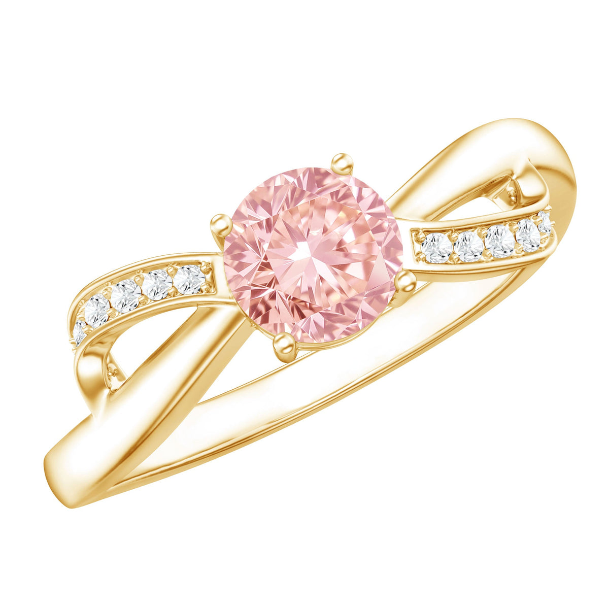 IGI Certified Lab Grown Pink Diamond Classic Engagement Ring | Rings | Wiccan Center