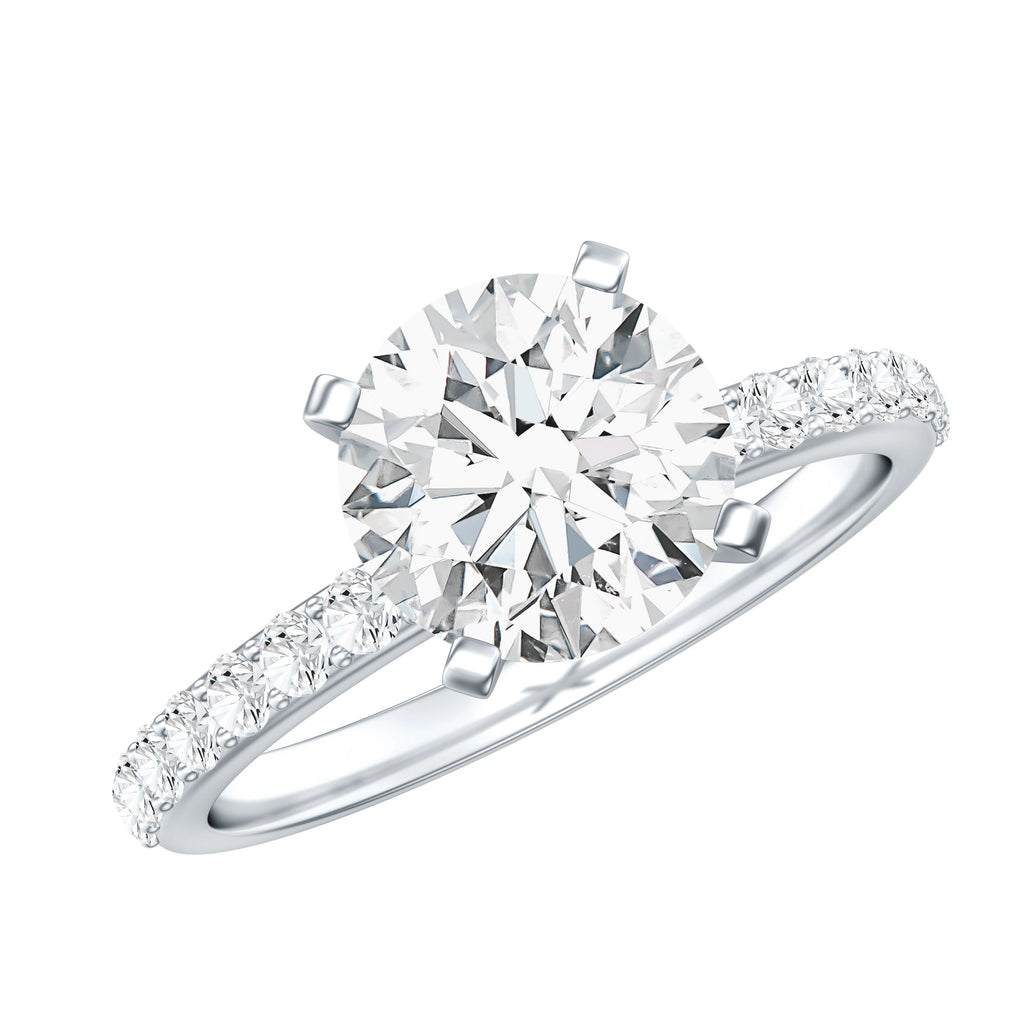 IGI Certified 3 Carat Lab Grown Diamond Statement Ring for Women