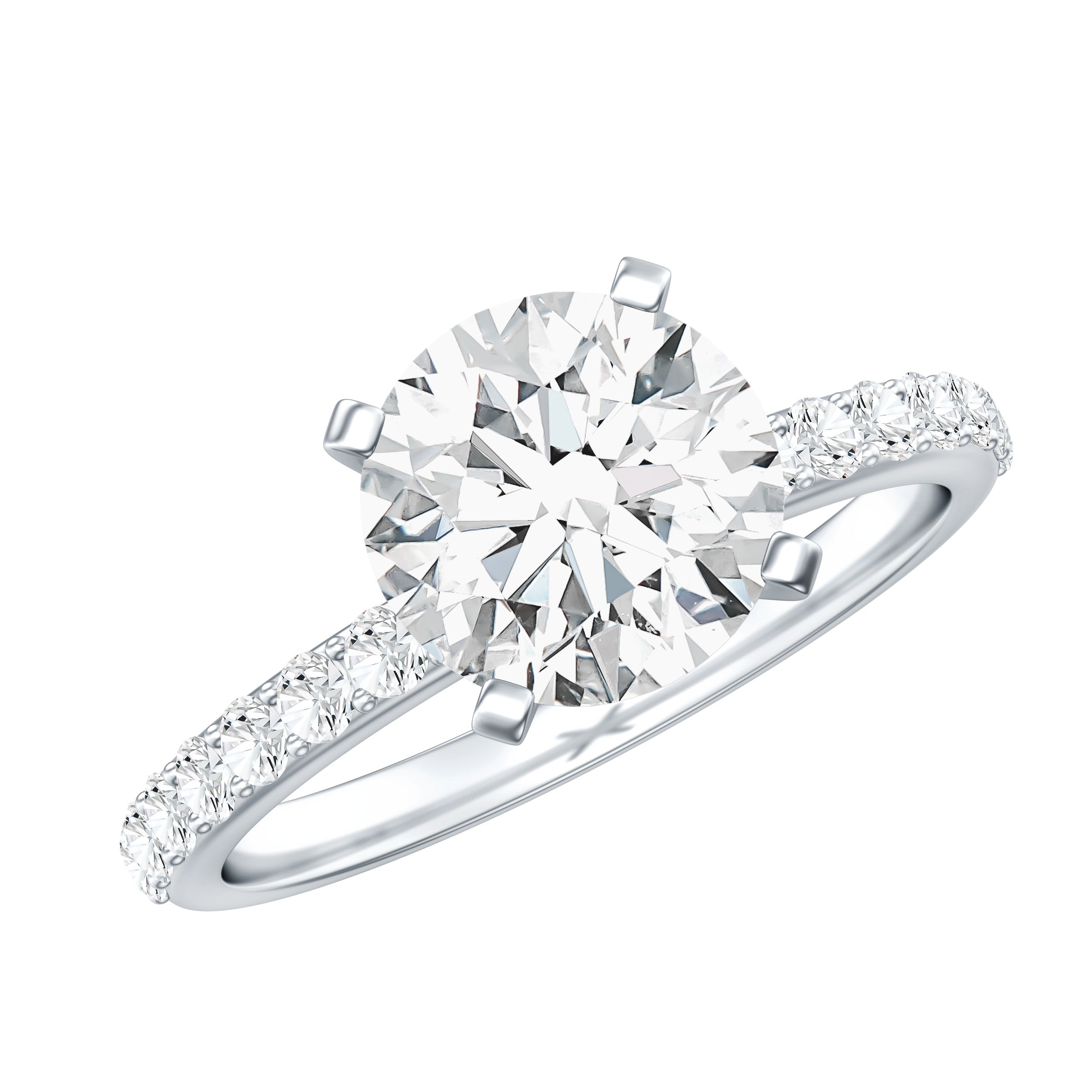 IGI Certified 3 Carat Lab Grown Diamond Statement Ring for Women