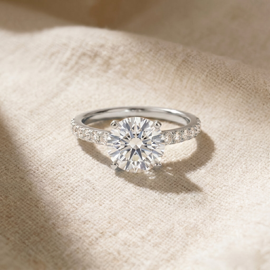 IGI Certified 3 Carat Lab Grown Diamond Statement Ring for Women