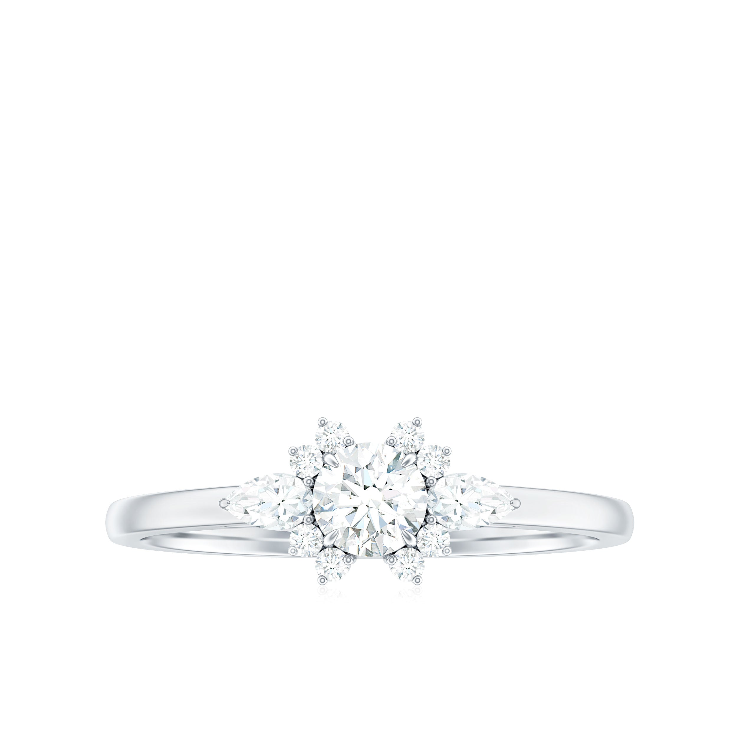 Natural Diamond Promise Ring with Certificate