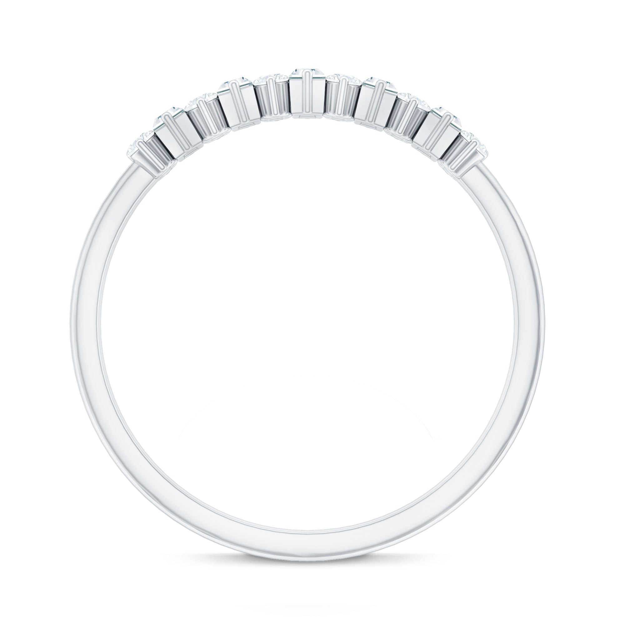 Minimal Natural Diamond Anniversary Ring