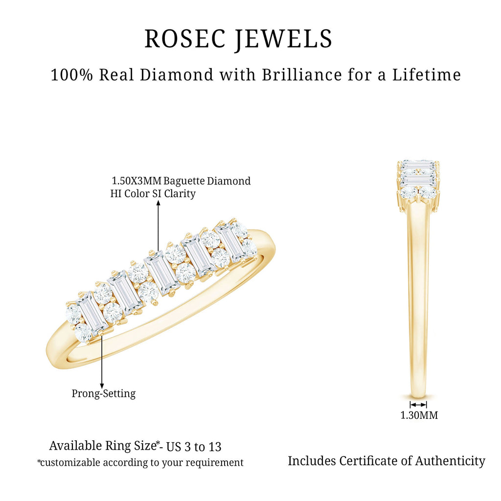 Minimal Natural Diamond Anniversary Ring