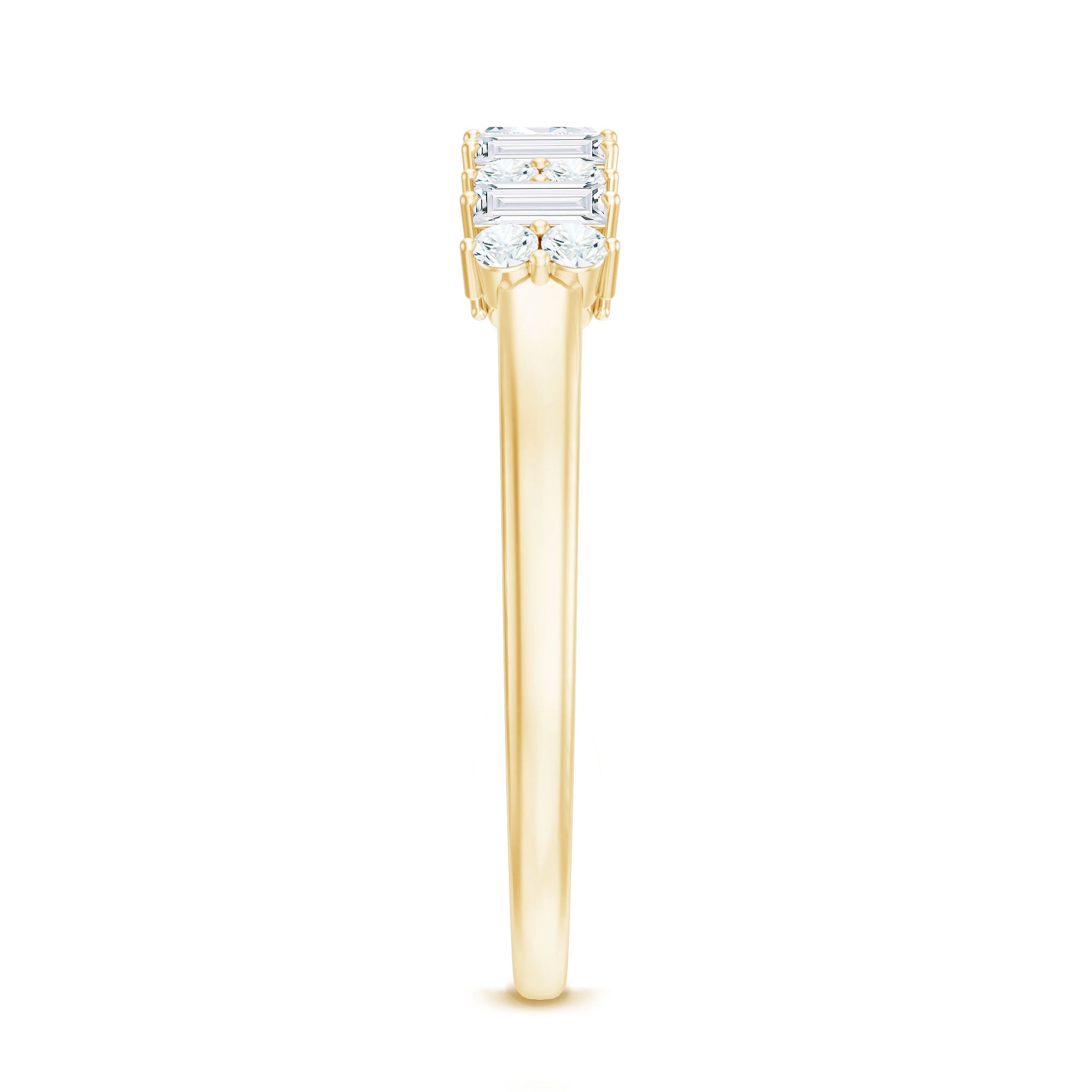 Minimal Natural Diamond Anniversary Ring