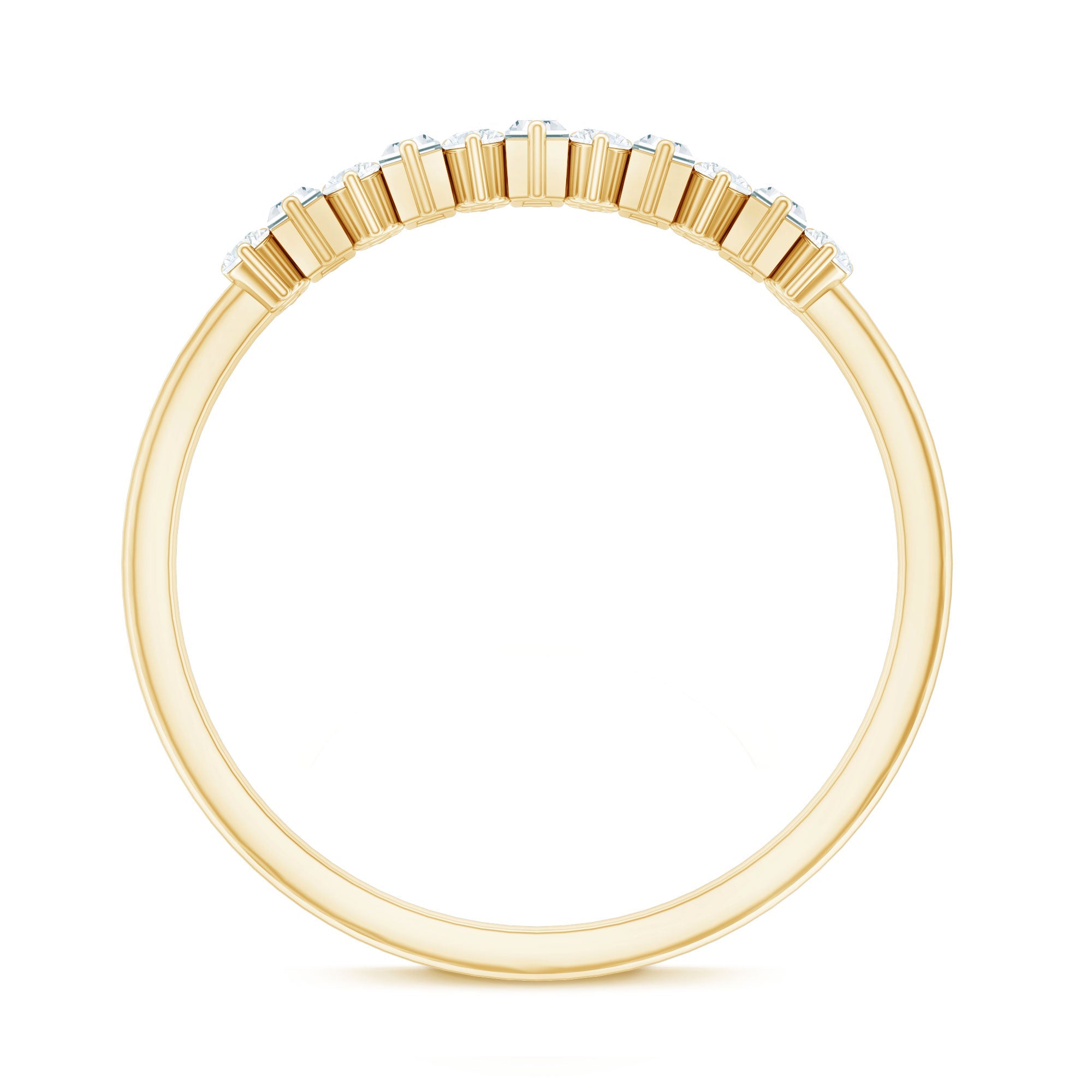 Minimal Natural Diamond Anniversary Ring