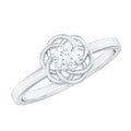 Nature Inspired Diamond Cute Promise Ring with Certificate