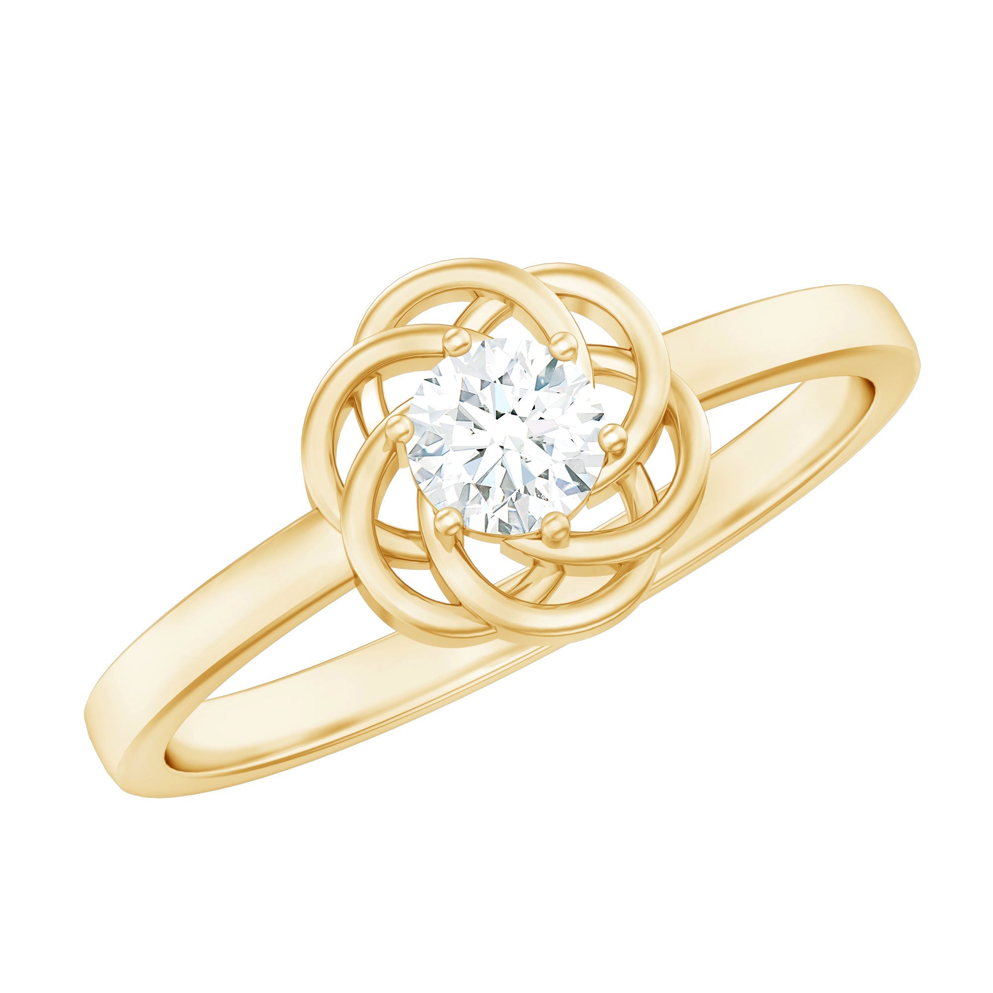 Nature Inspired Diamond Cute Promise Ring with Certificate | Rings | Wiccan Center
