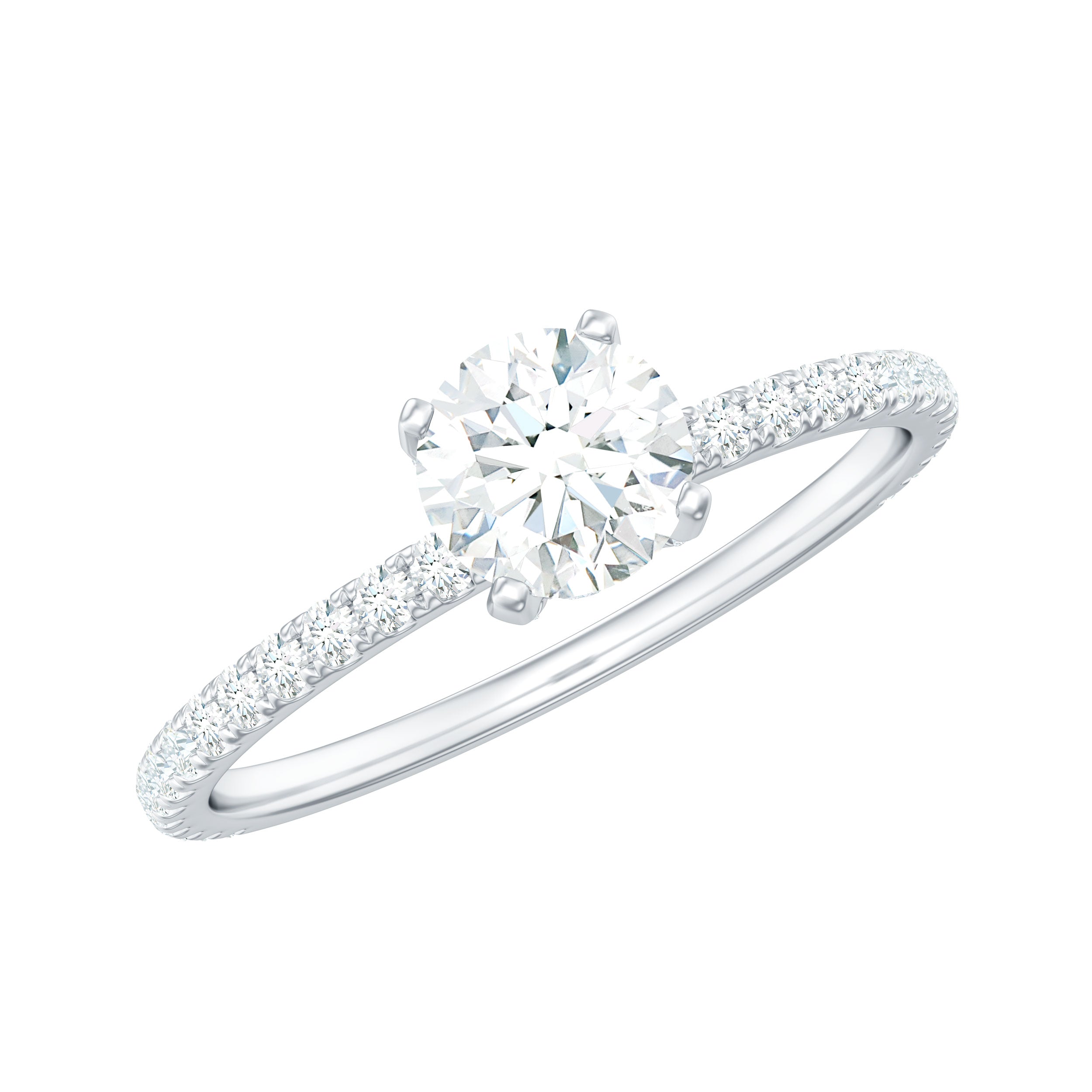 Minimalist Diamond Classic Engagement Ring