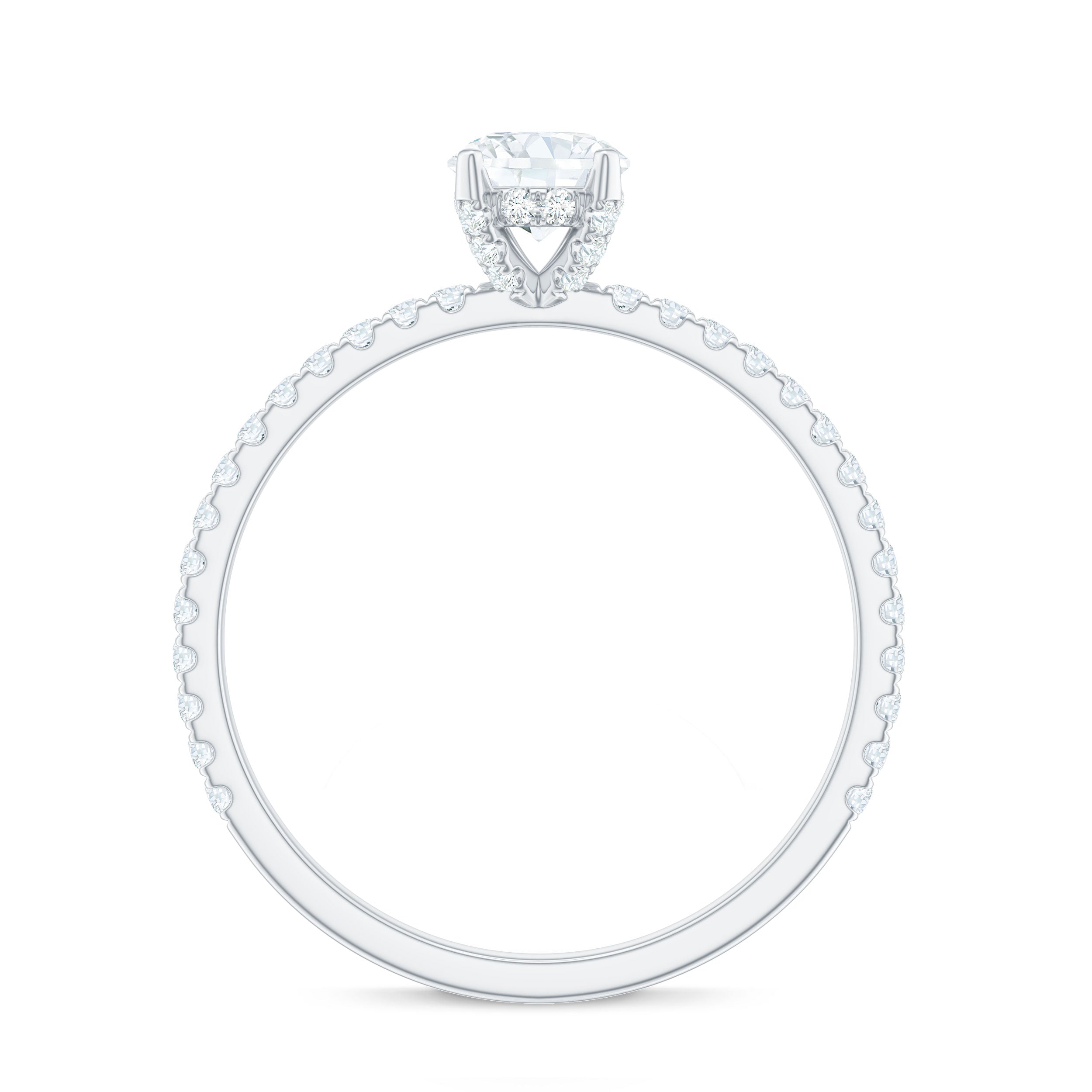 Minimalist Diamond Classic Engagement Ring