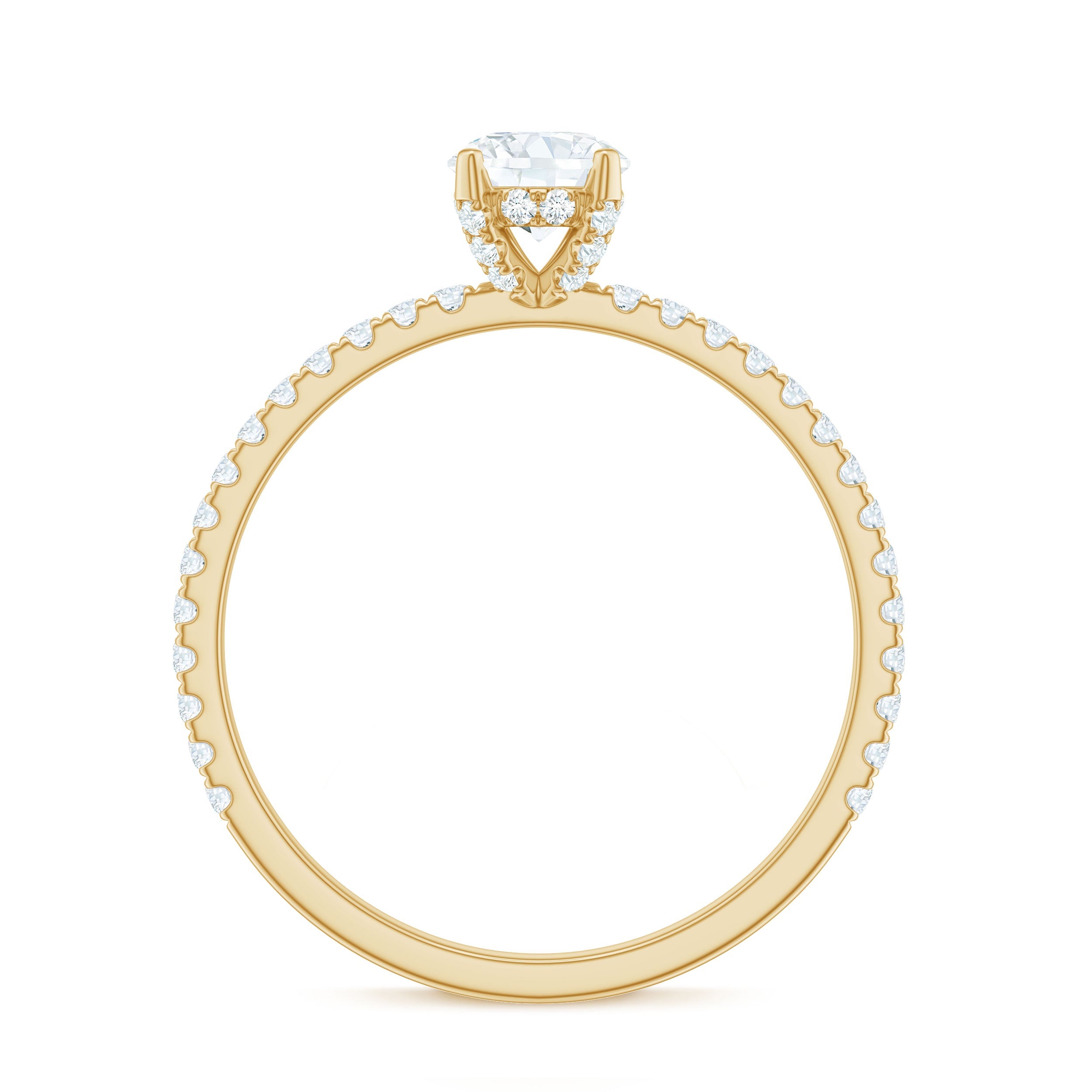 Minimalist Diamond Classic Engagement Ring