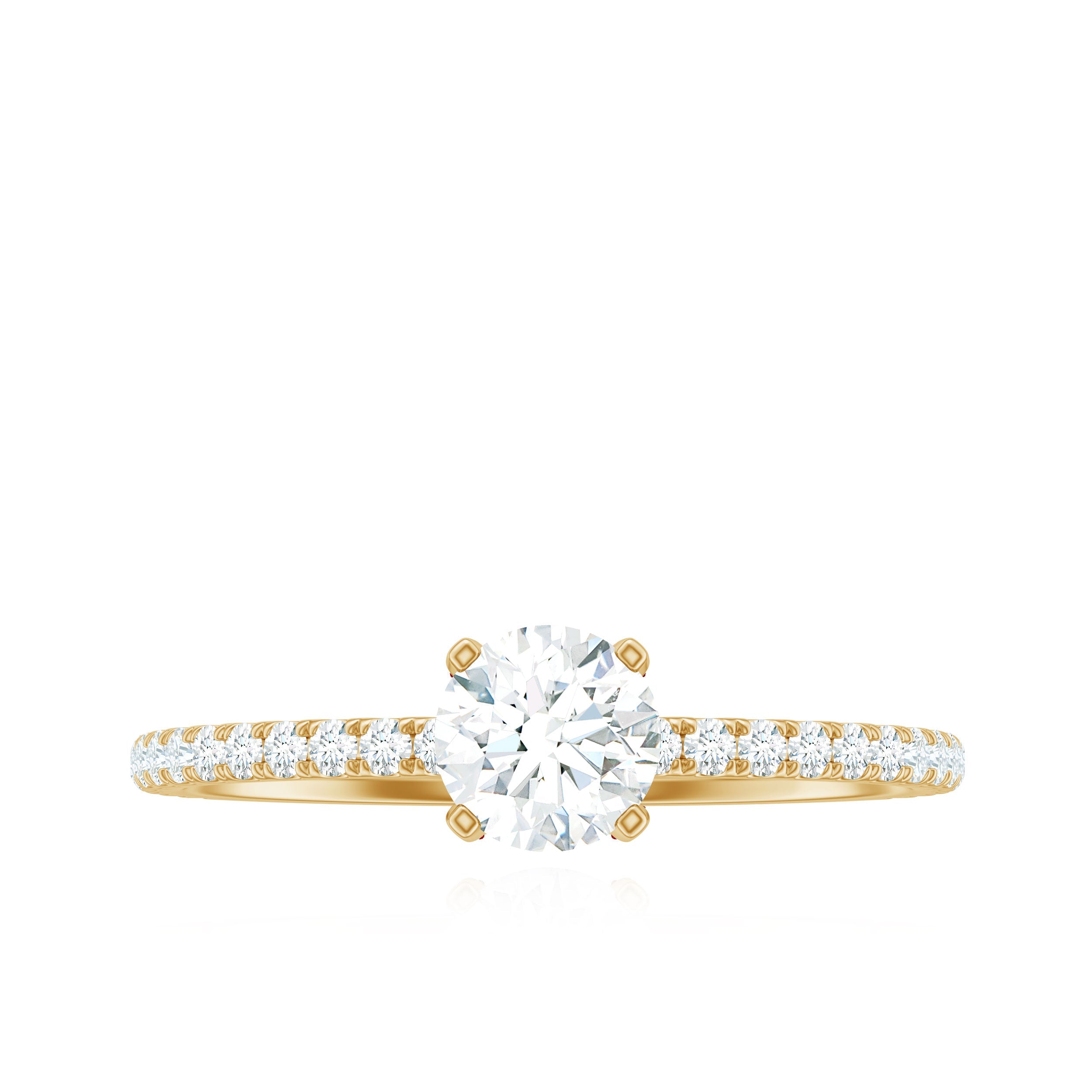 Minimalist Diamond Classic Engagement Ring