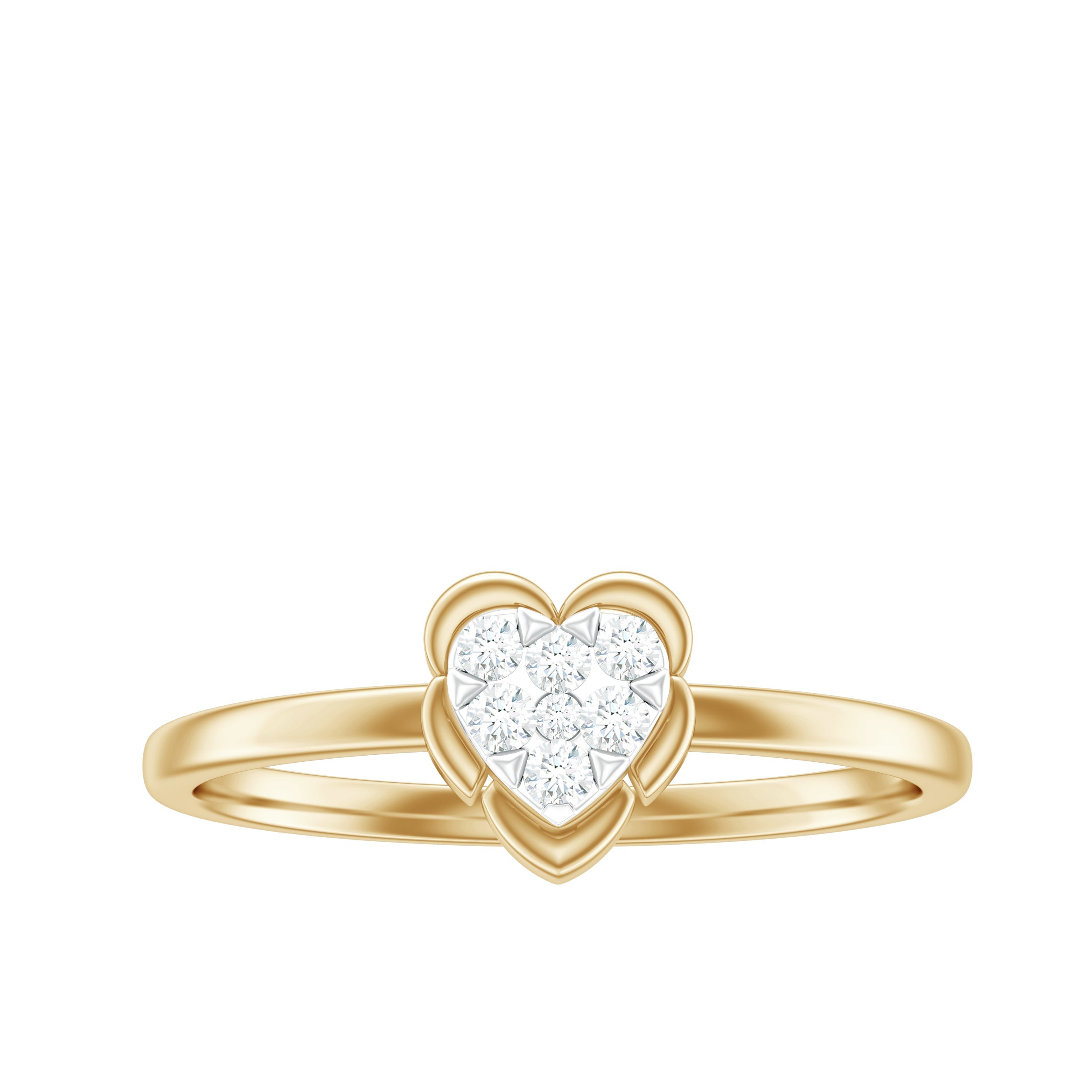 Certified Natural Diamond Heart Promise Ring | Rings | Wiccan Center