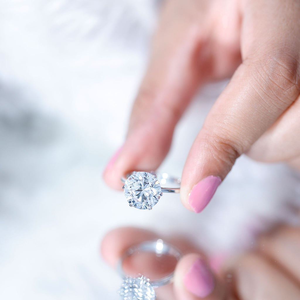 3 Carat IGI Certified Lab Grown Diamond Round Engagement Ring