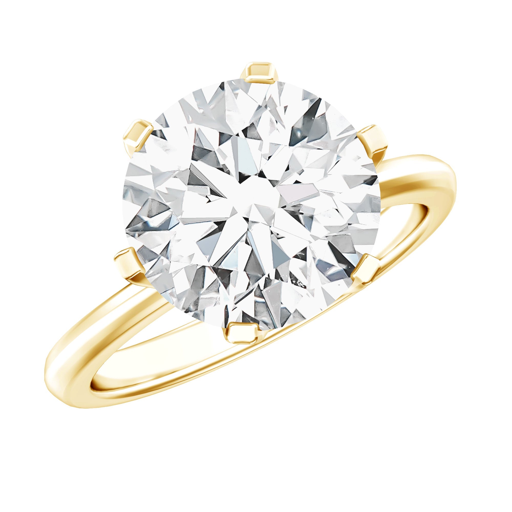 4 Carat Lab Created Diamond Solitaire Engagement Ring with IGI Certificate | Rings | Wiccan Center