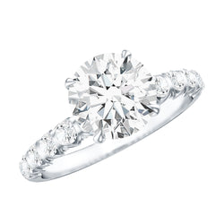 2 Carat Lab Grown Diamond Round Engagement Ring with IGI Certificate | Rings | Wiccan Center