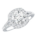IGI Certified 2 Carat Round Lab Grown Diamond Statement Engagement Ring