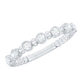 Real Diamond Stackable Eternity Ring with Beaded Details