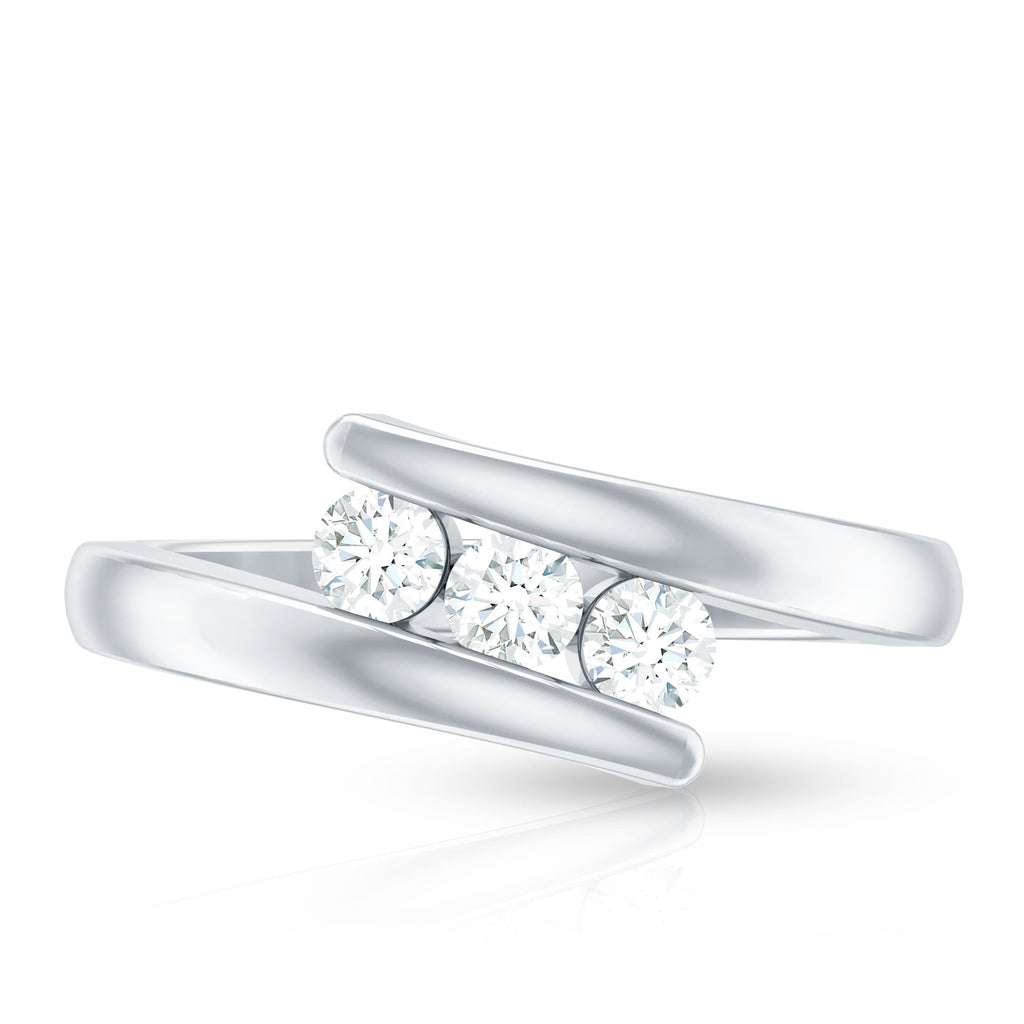 Certified Diamond Three Stone Promise Ring