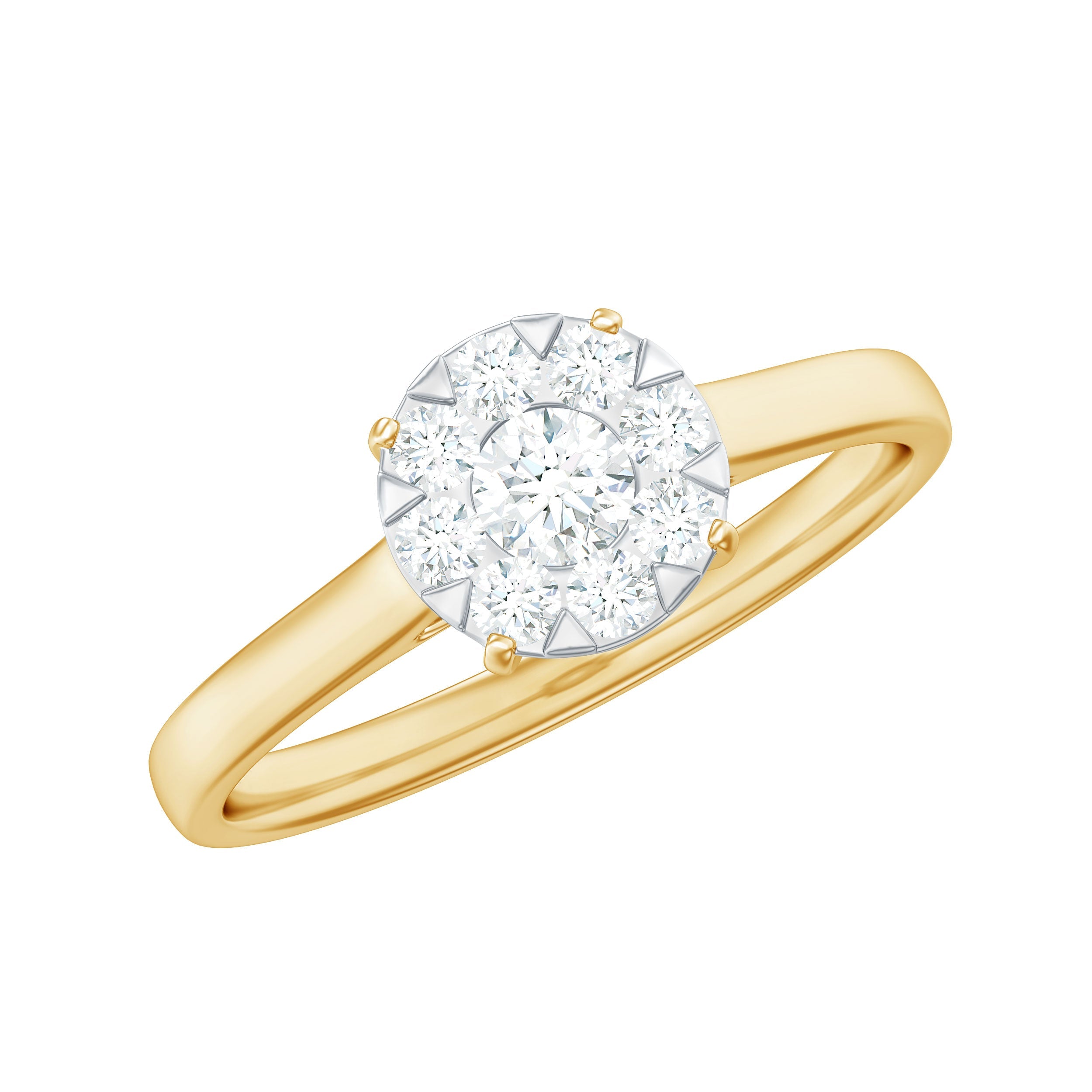 Natural Diamond Promise Ring in Illusion Set | Rings | Wiccan Center