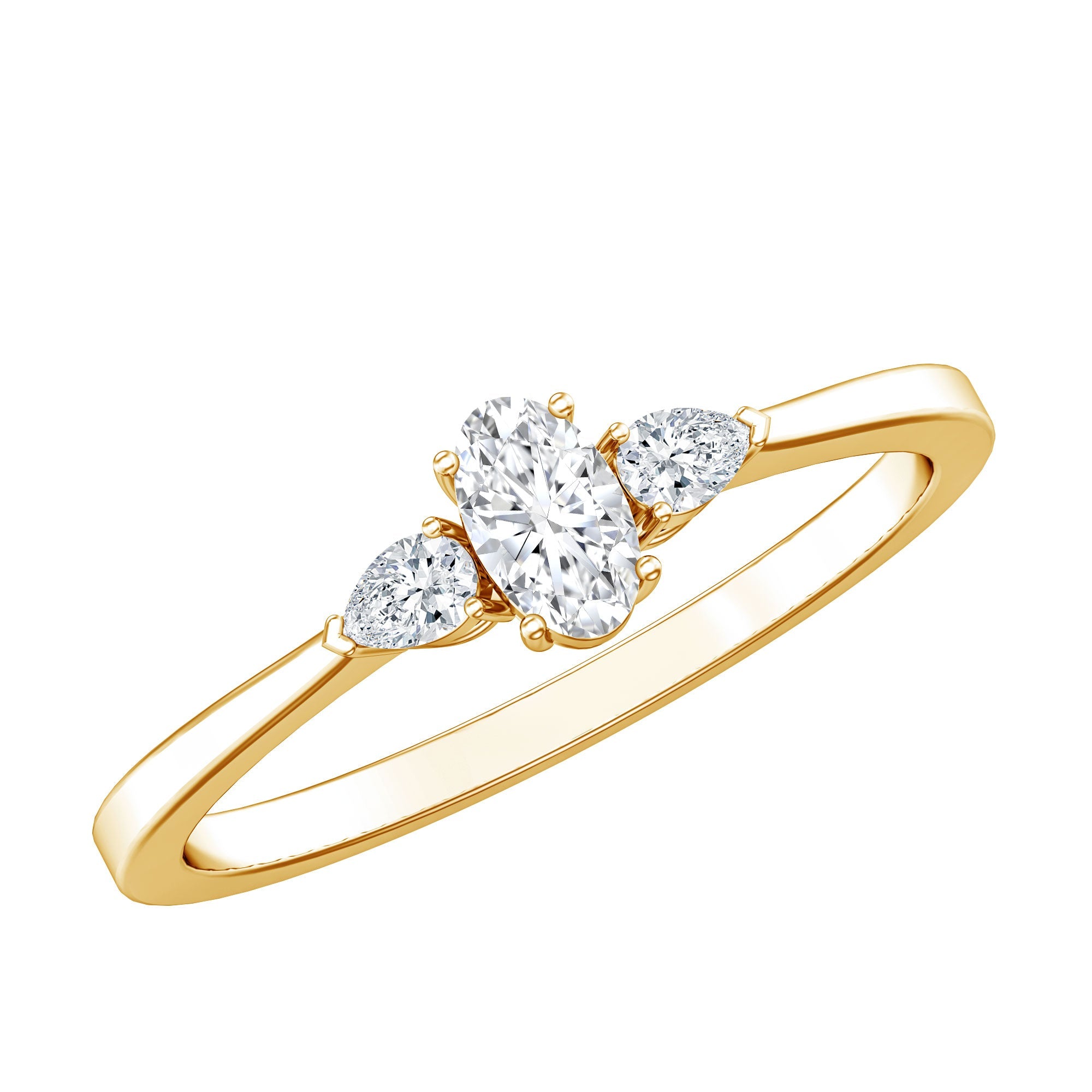 Real Diamond 3 Stone Promise Ring for Valentines | Rings | Wiccan Center