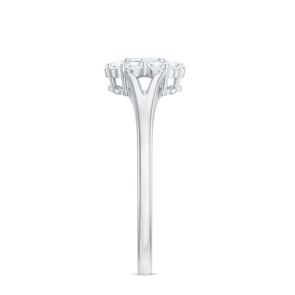 Certified Real Diamond Cluster Ring with Halo