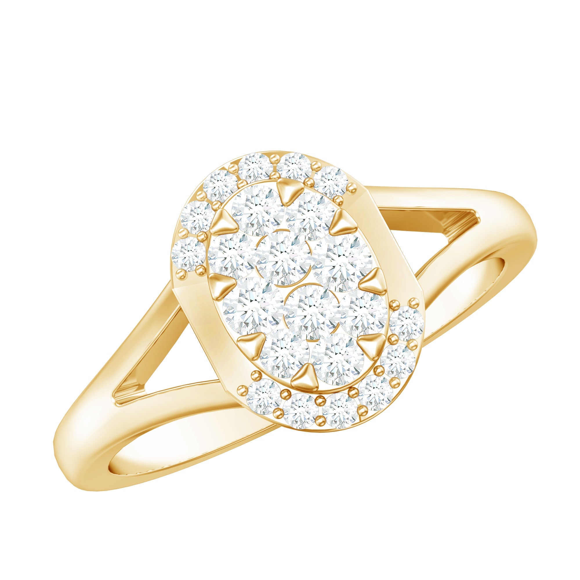 Classic Diamond Engagement Ring with Split Shank | Rings | Wiccan Center