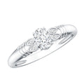 Natural Oval Cut Diamond Solitaire Engagement Ring