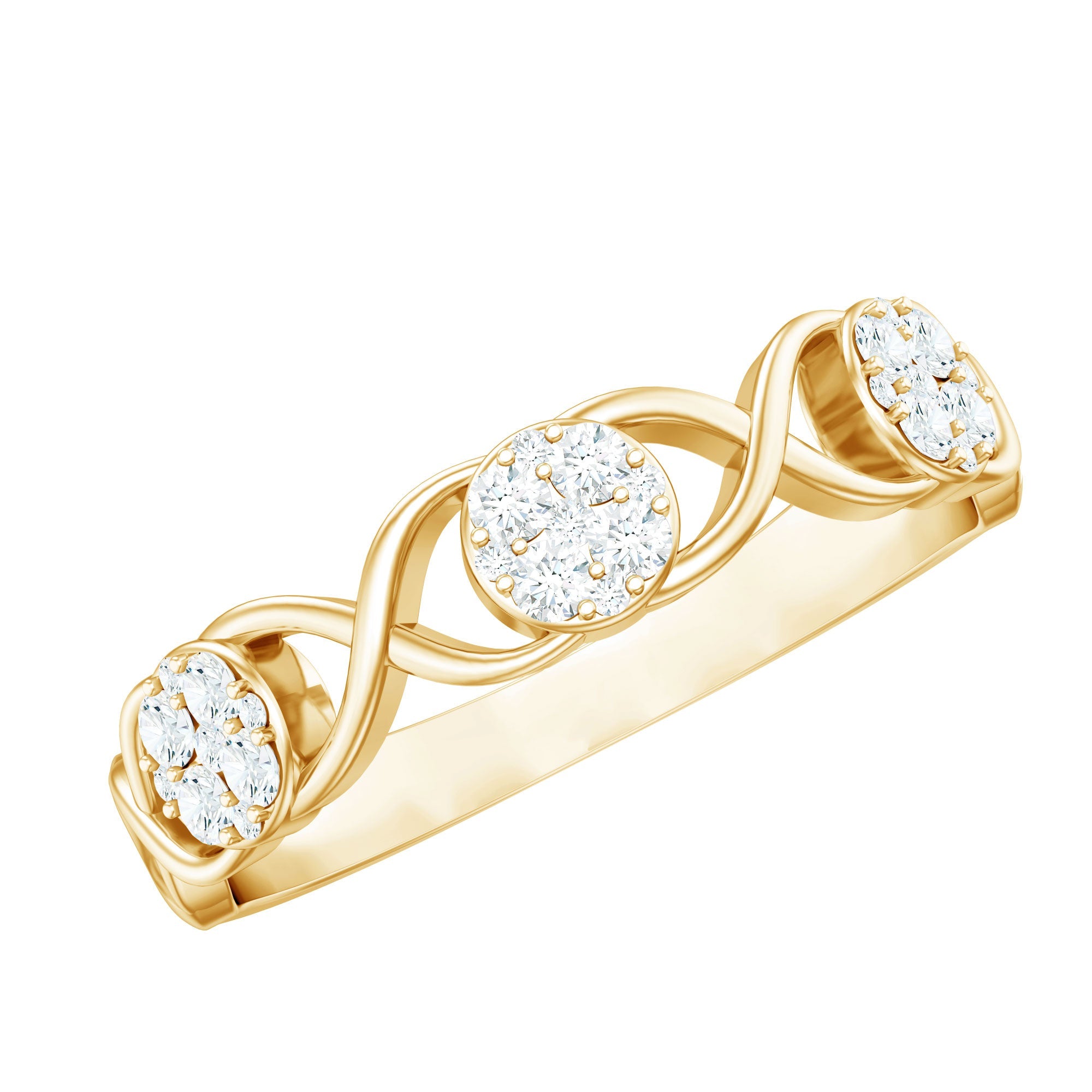 Natural Diamond Infinity Band Ring with Certificate | Rings | Wiccan Center