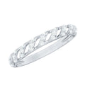 Elegant Round Shape Diamond Half Eternity Ring