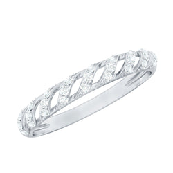 Elegant Round Shape Diamond Half Eternity Ring | Rings | Wiccan Center