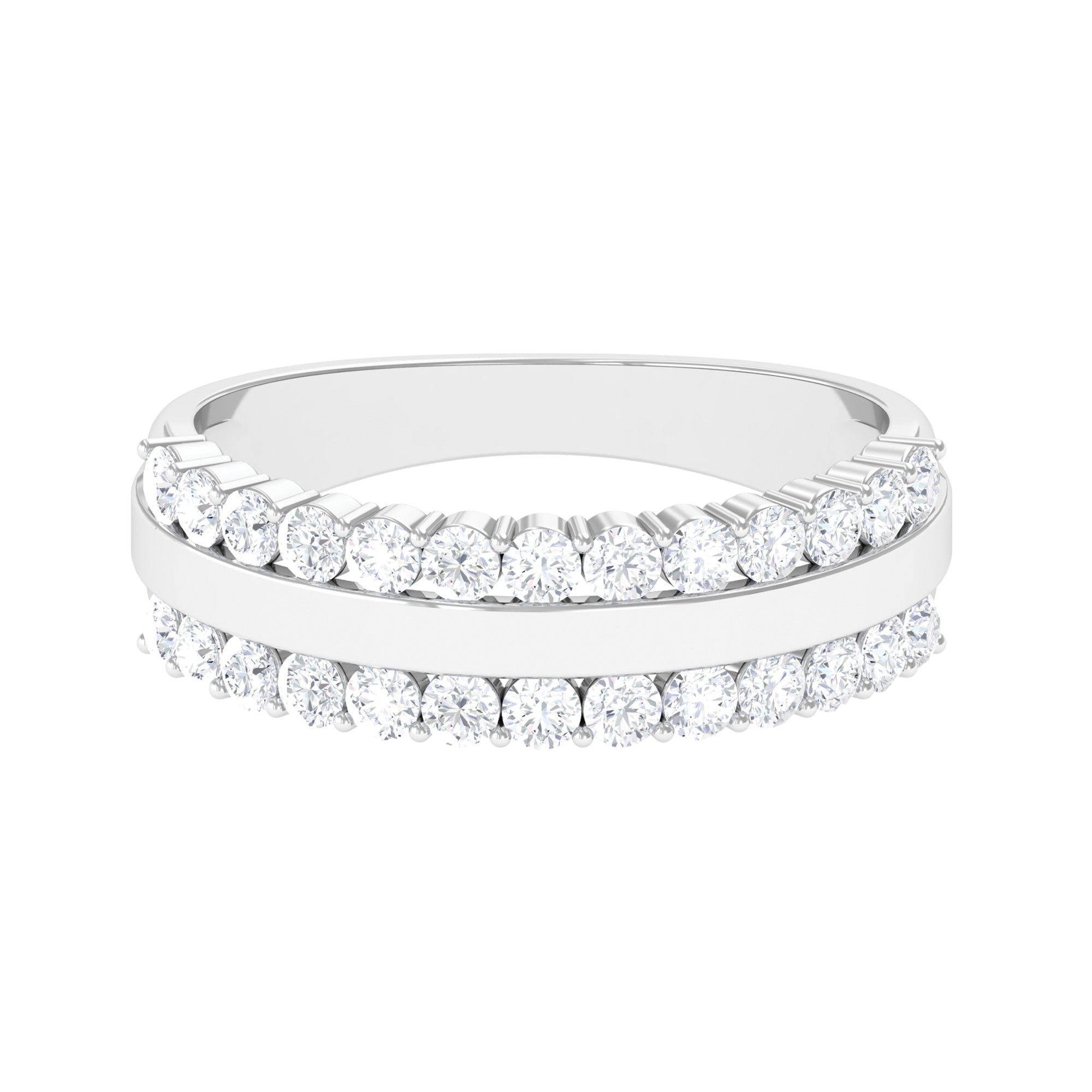 Certified Real Diamond Wedding Band Ring for Women