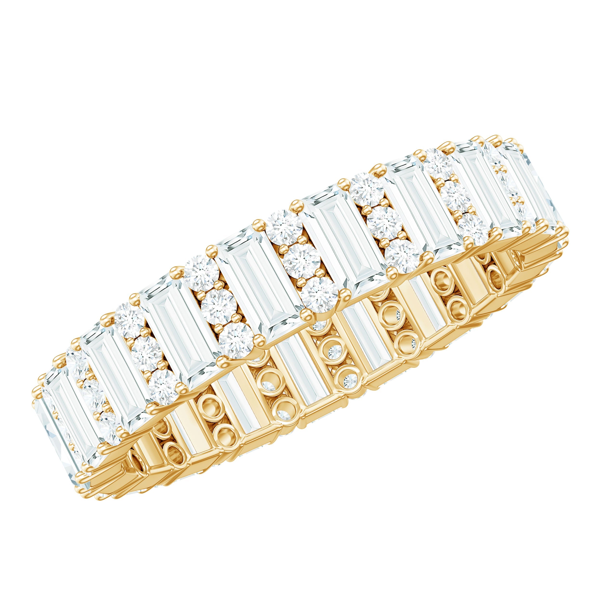 Certified Moissanite Wedding Anniversary Band for Women | Rings | Wiccan Center