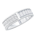 Certified Moissanite Wide Eternity Wedding Band