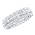 Certified Round Cut Moissanite Eternity Ring For Wedding