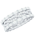 Certified Thick Moissanite Infinity Wedding Band Ring