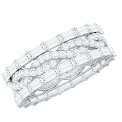 Certified Thick Moissanite Infinity Wedding Band Ring | Rings | Wiccan Center