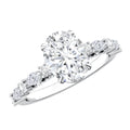 2 Carat Oval Lab Grown Diamond Engagement Ring with IGI Certificate