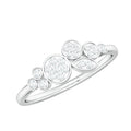 Illusion Set Round Diamond Cluster Engagement Ring