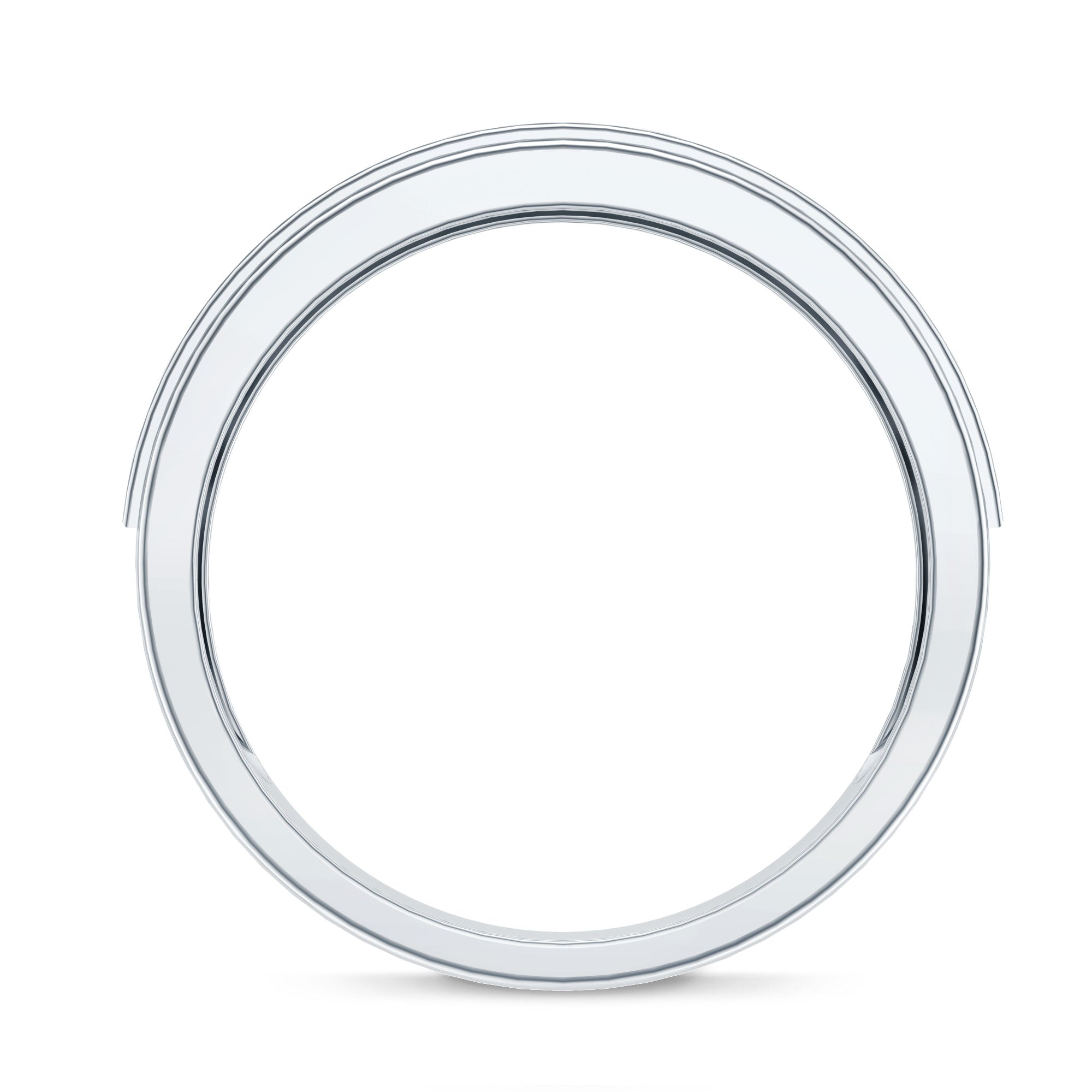 Lab Grown Diamond Half Eternity Mens Wedding Band