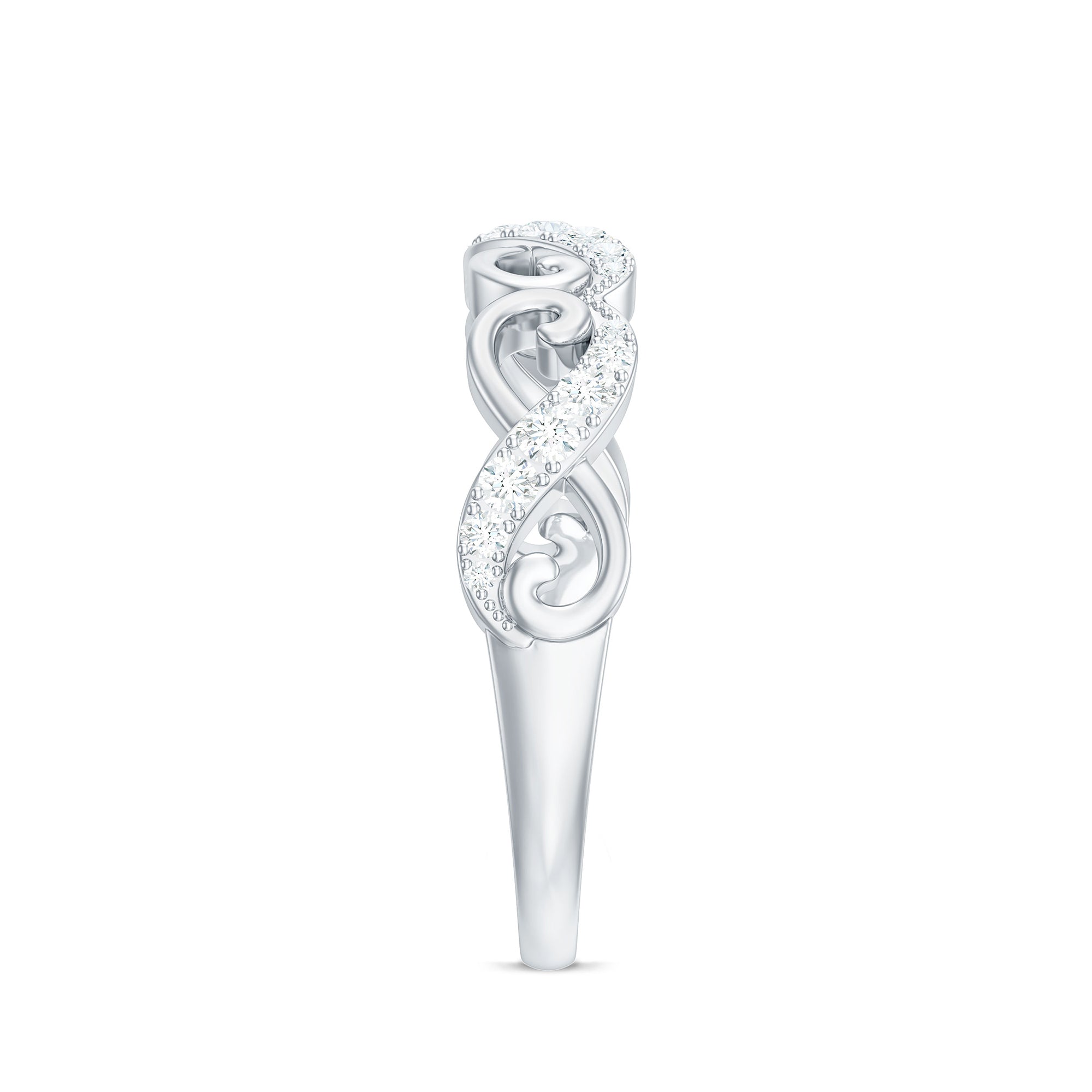 Certified Diamond Infinity Band Ring